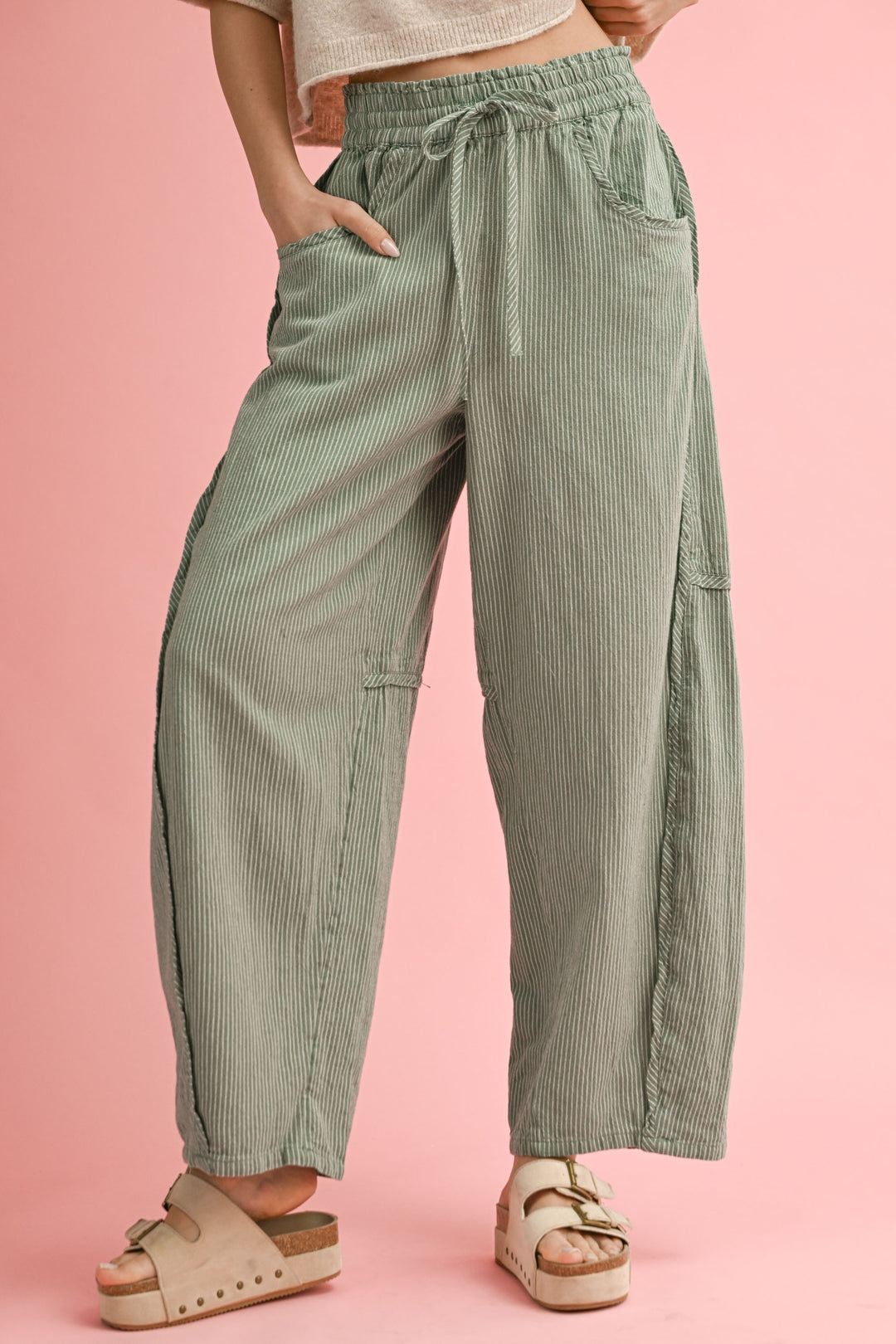 Sage Melange Serene Pants