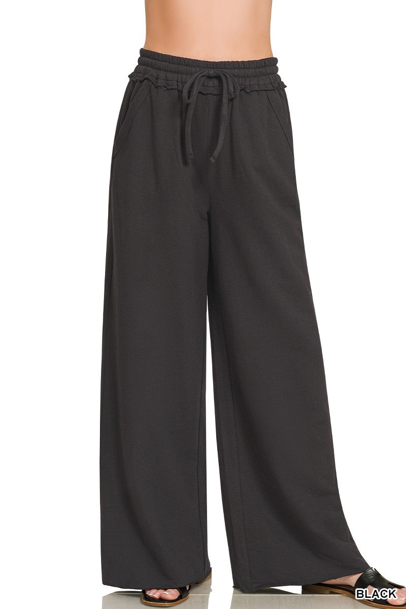Black Wide Leg Sweatpants