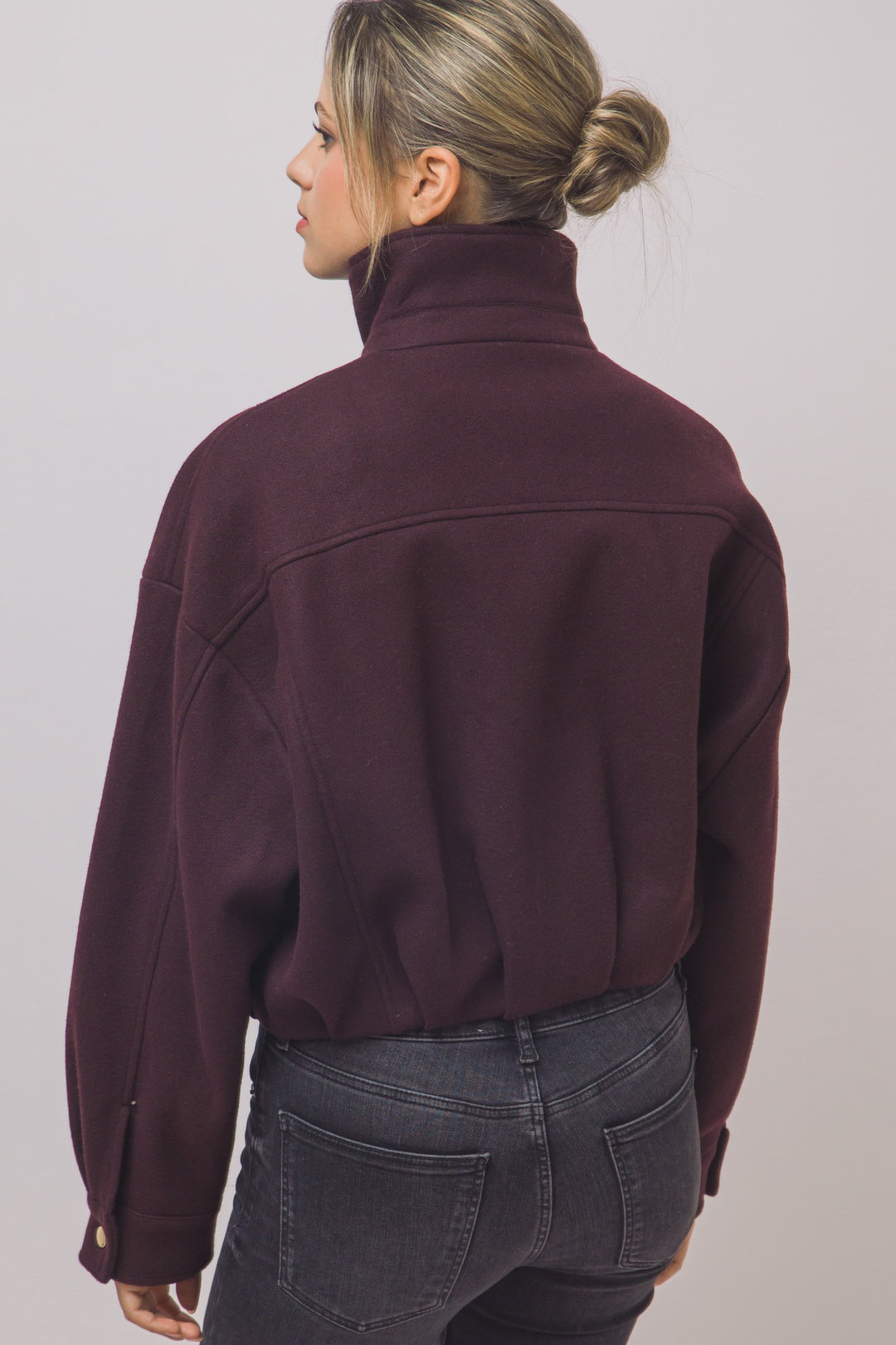 Burgundy Utility Jacket