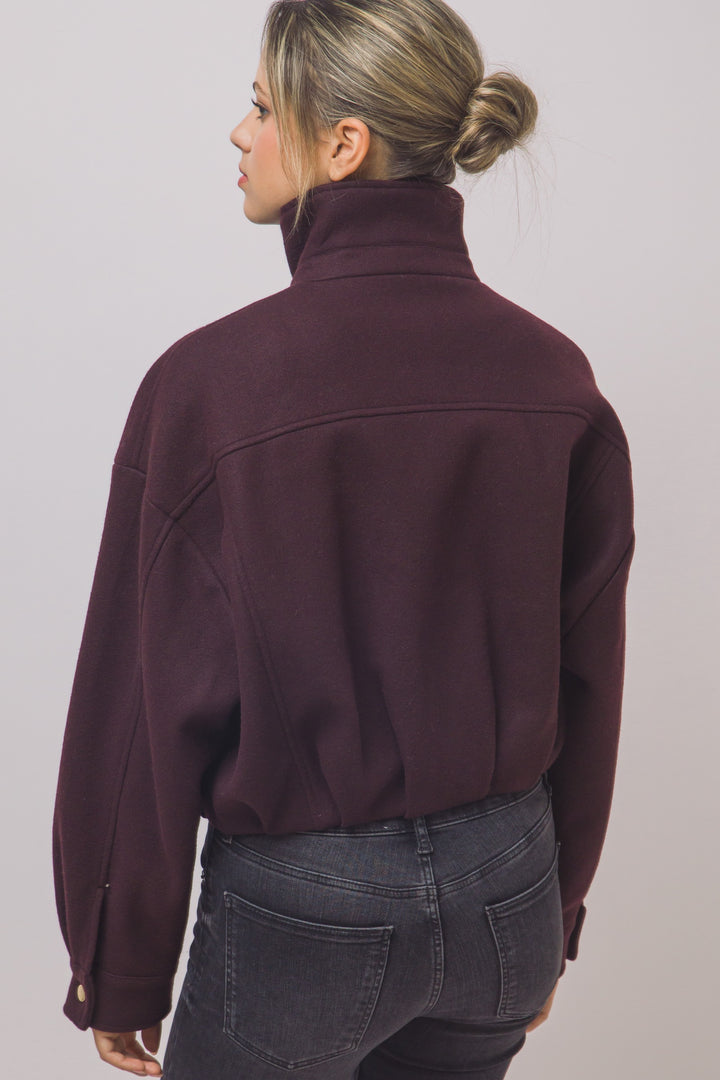 Burgundy Utility Jacket