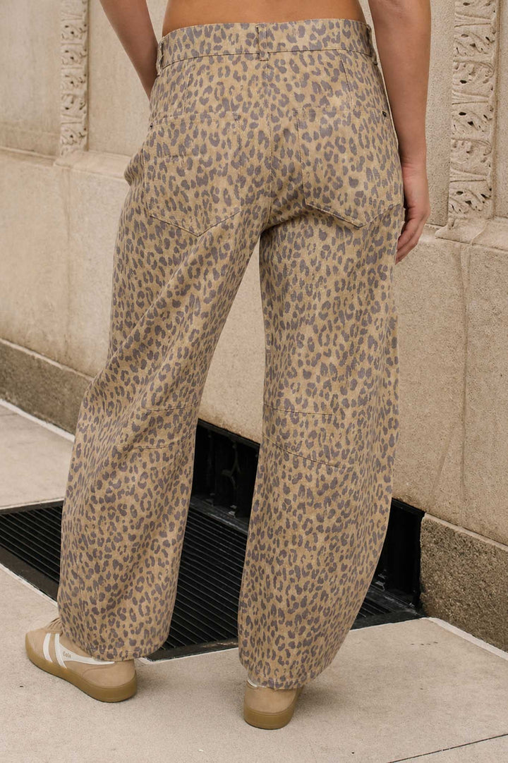 Leopard Print Jeans