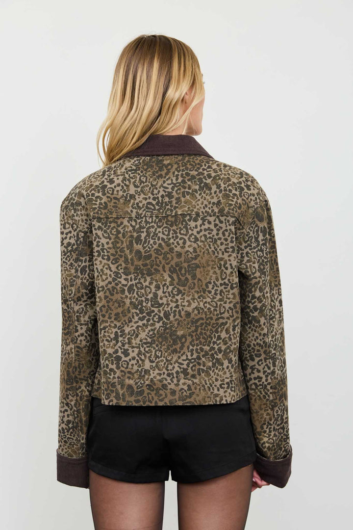 Washed Leopard Jacket