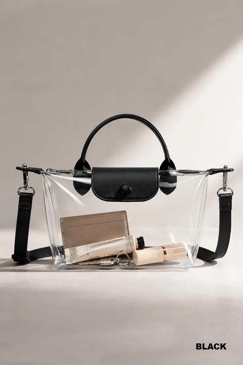 Black Clear Jelly Handbag