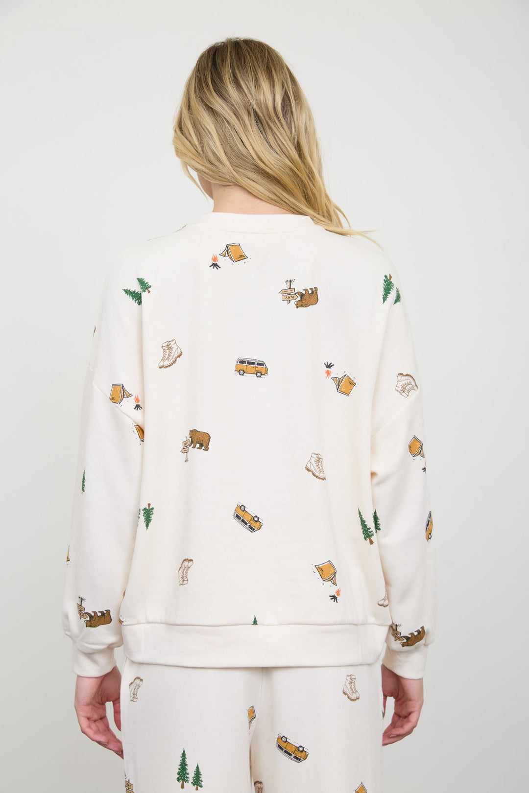 Camping Long Sleeve Knit Top