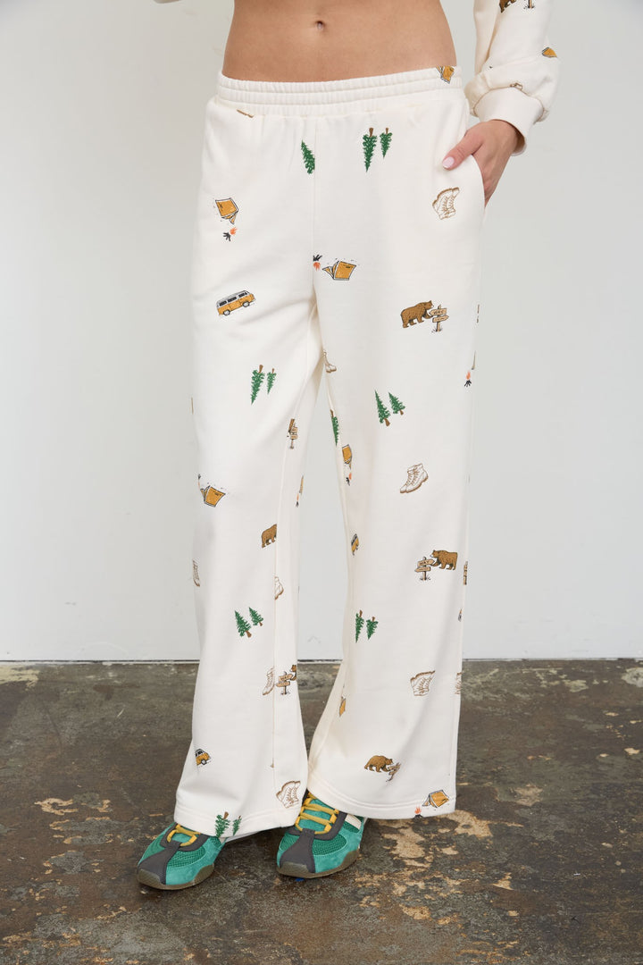 Camping Wide Leg Lounge Pants