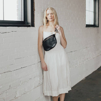 Westlyn Woven Black Bum Bag