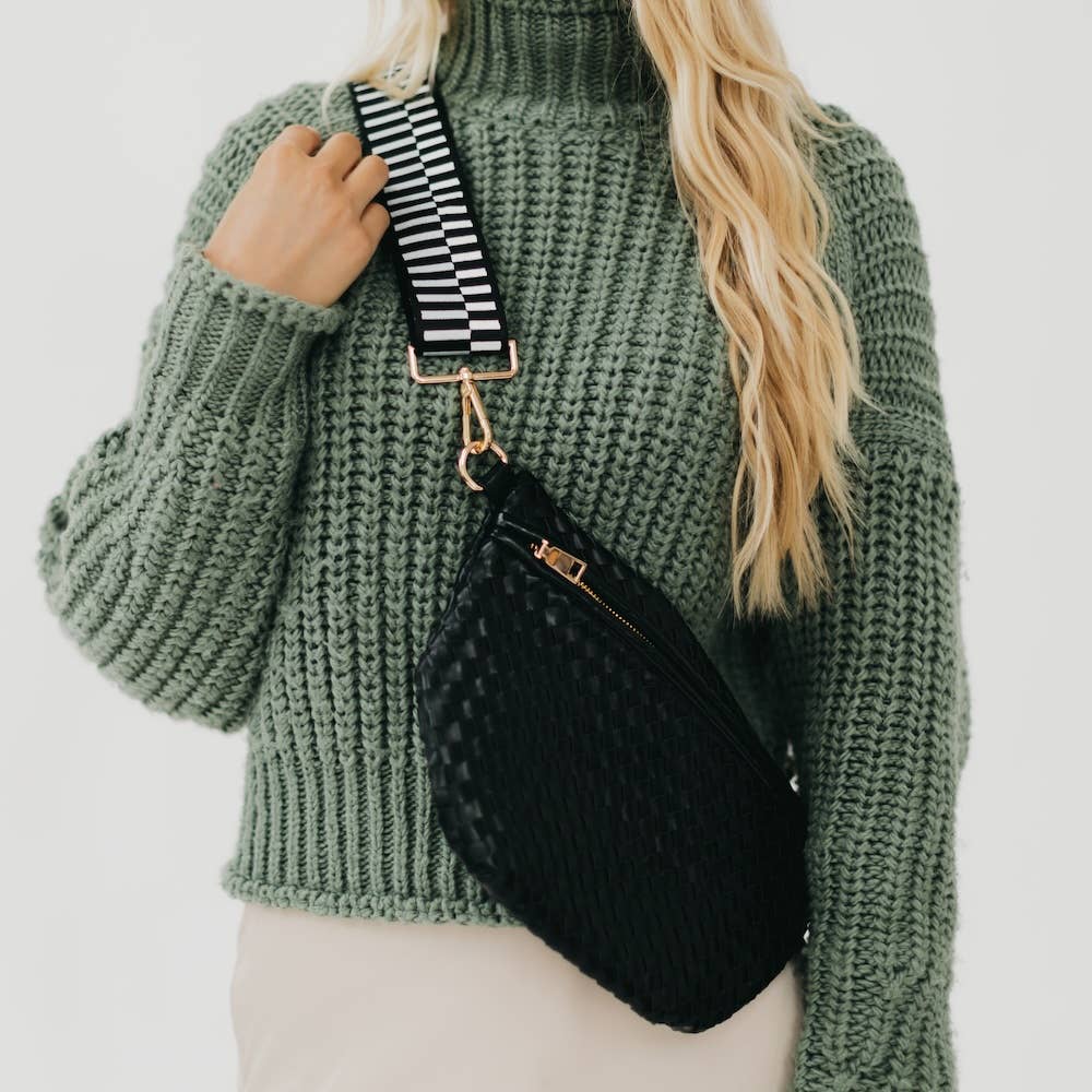 Westlyn Woven Black Bum Bag