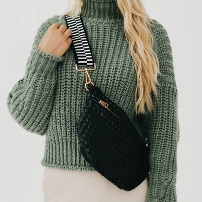 Westlyn Woven Black Bum Bag