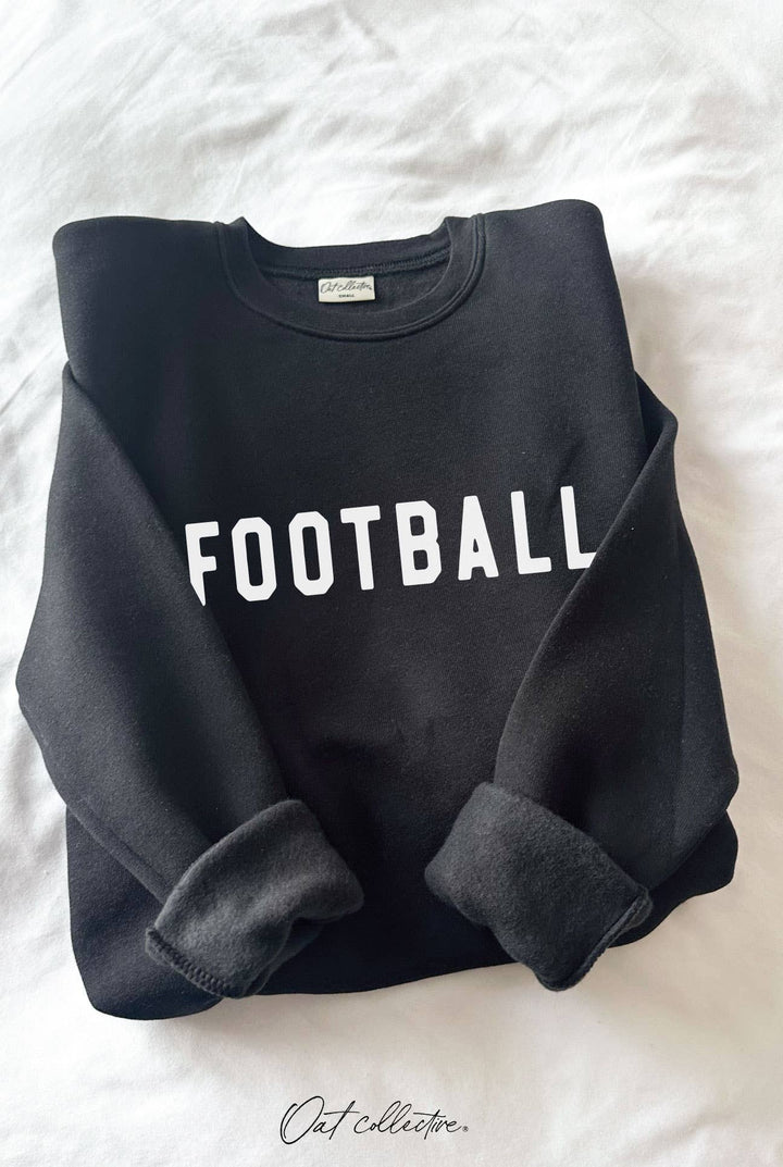 Black Football Graphic Sweatshirt