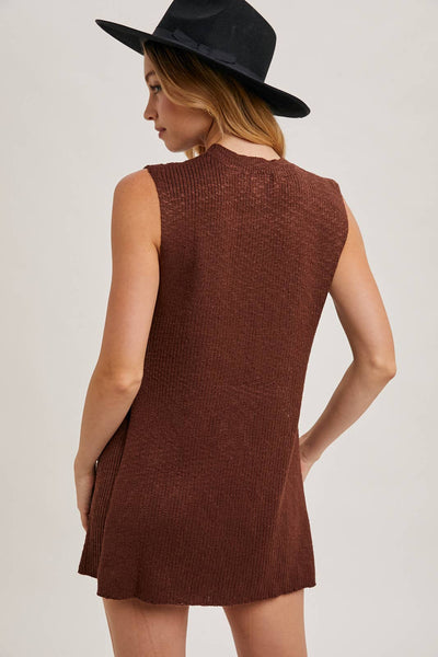 Chocolate Knit Sweater Set