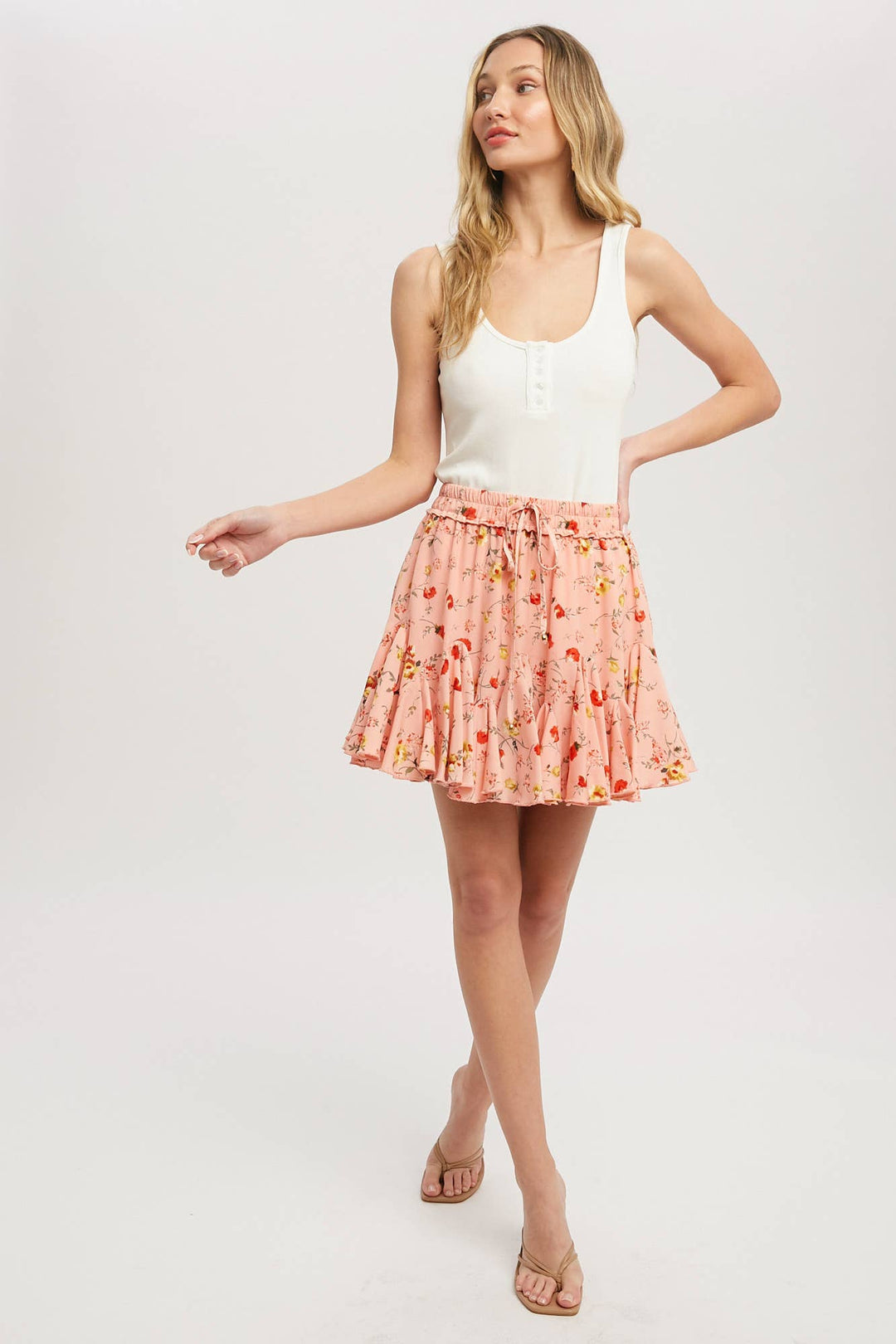 Lollipop Ditsy Floral Mini Skirt