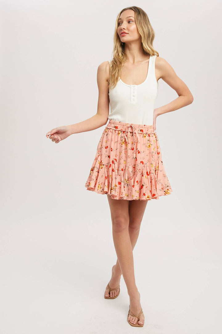 Lollipop Ditsy Floral Mini Skirt