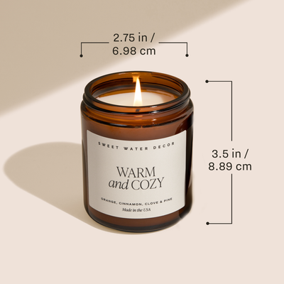Warm and Cozy Soy Candle 9oz