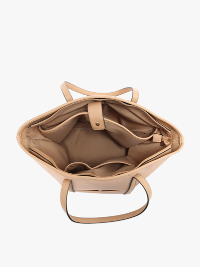 Scarlett Tan Nylon Tote Bag