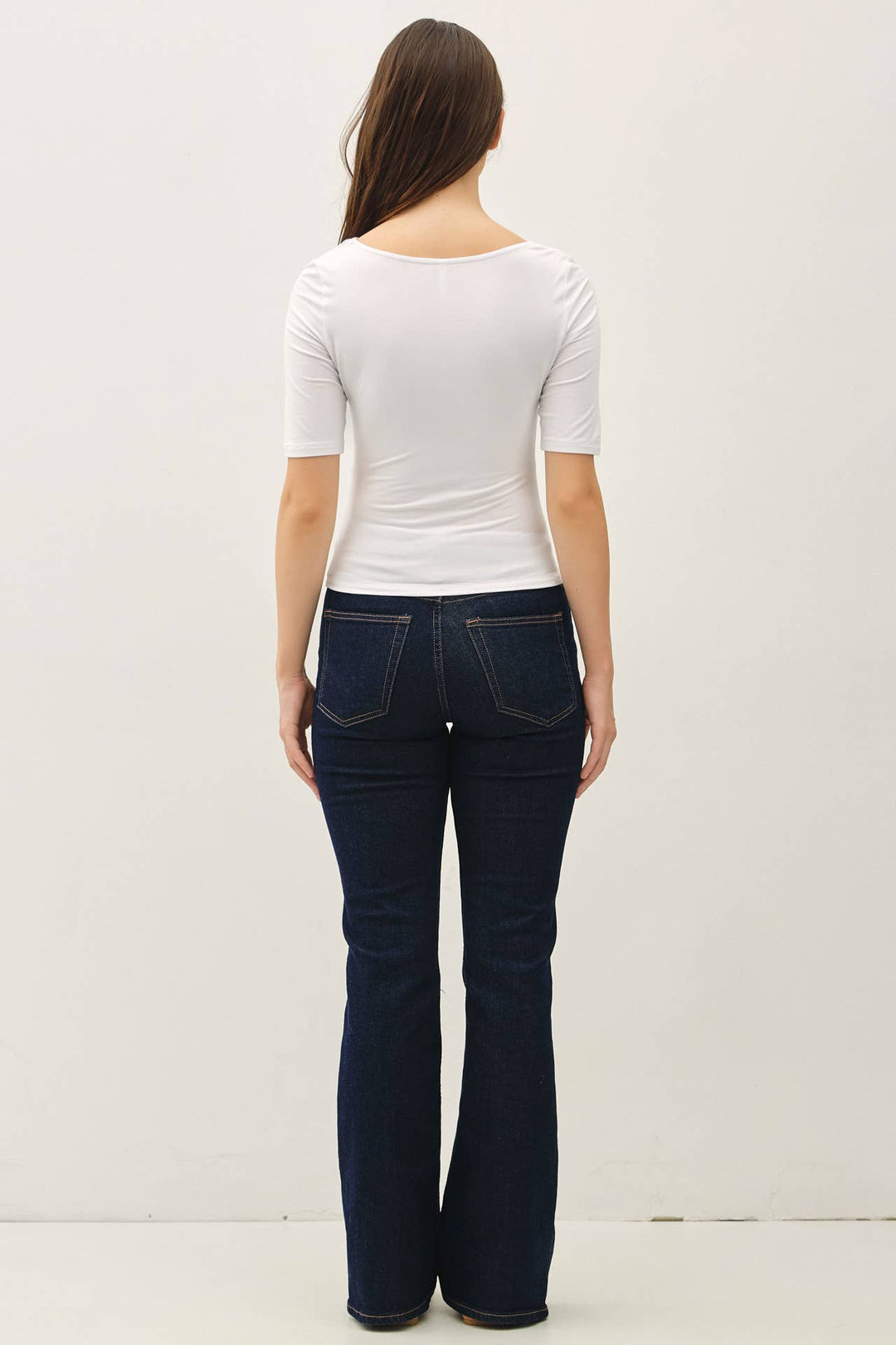Off White Cowl Neck Top