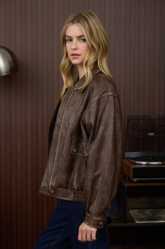 Kassie Brown Bomber Jacket