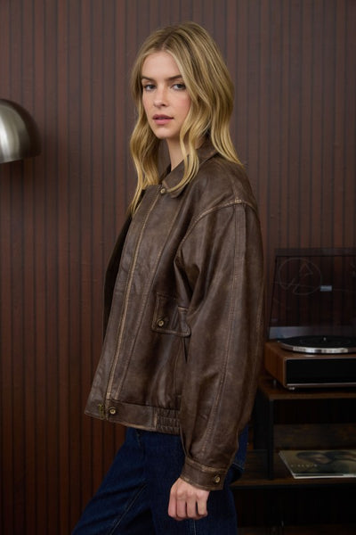 Kassie Brown Bomber Jacket