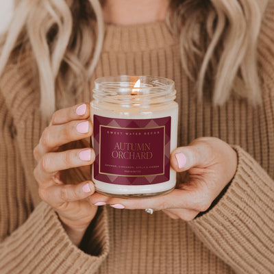 Autumn Orchard Gold Foil Soy Candle 9oz