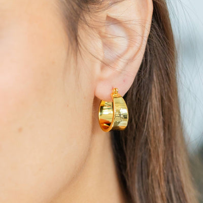 Gold Statement Latch Hook Hoops