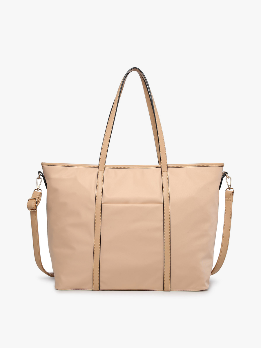 Scarlett Tan Nylon Tote Bag