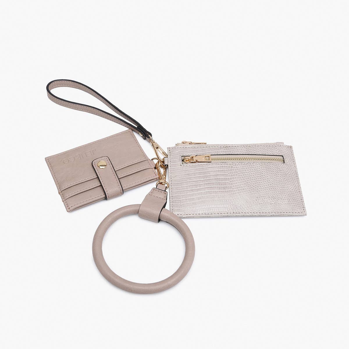 Libby Greige Double Wallet Bangle