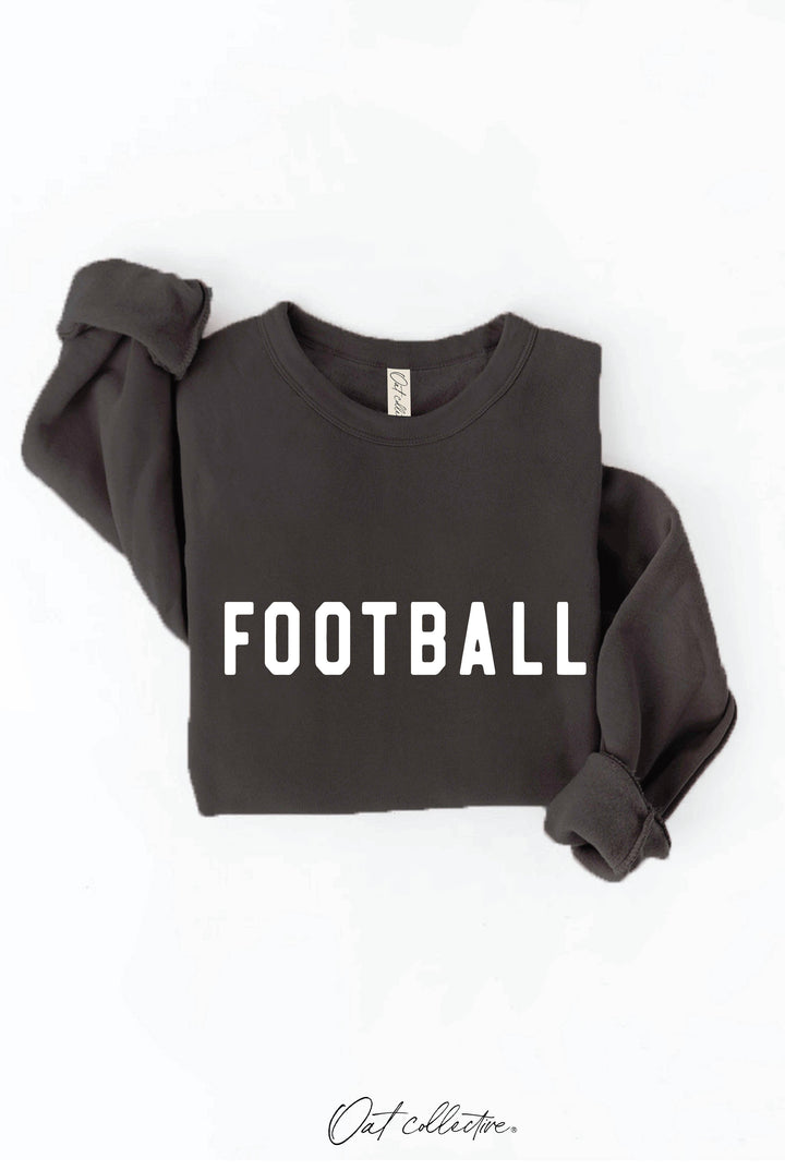 Black Football Graphic Sweatshirt