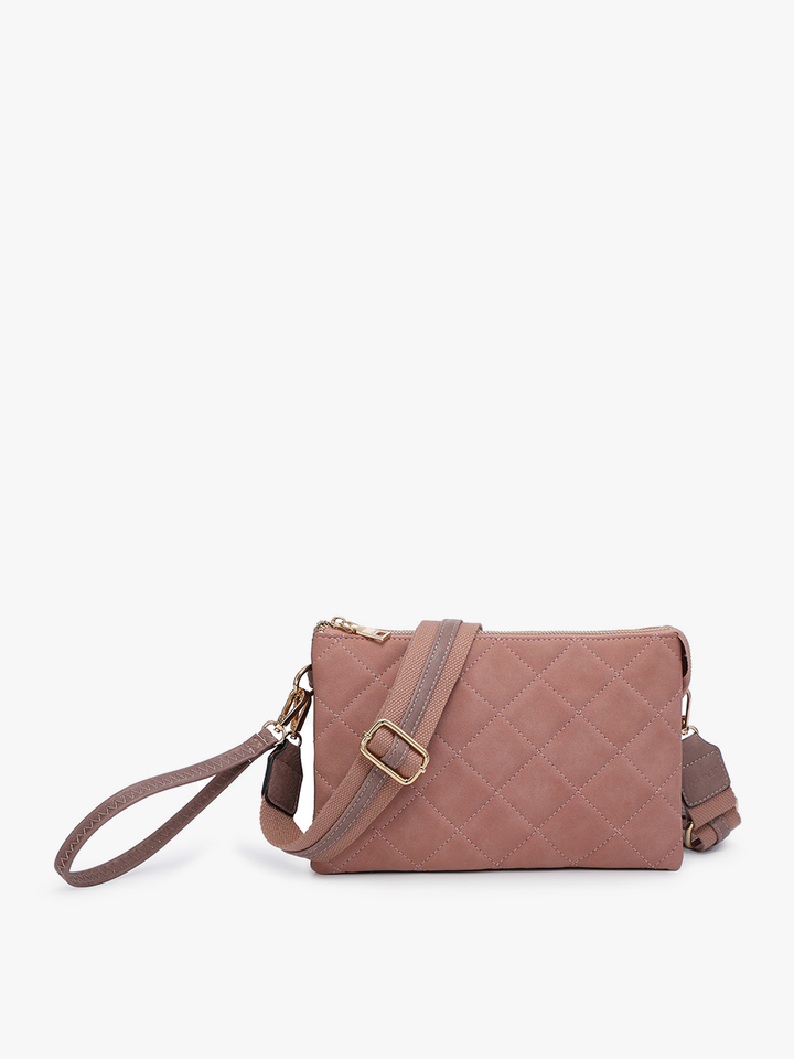 Izzy Mauve Quilted Crossbody