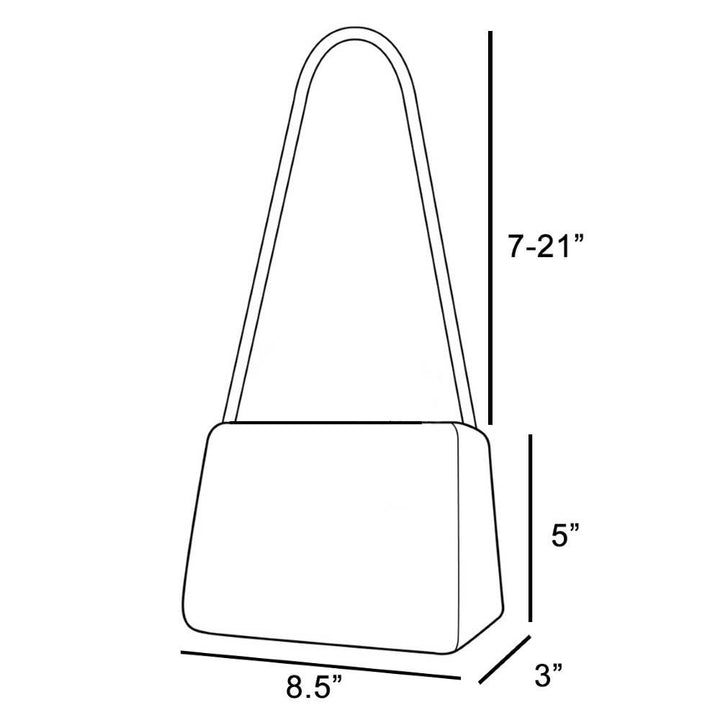 Denim Buckle Shoulder Bag