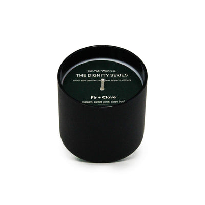 Fir + Clove Glass Soy Candle 7oz