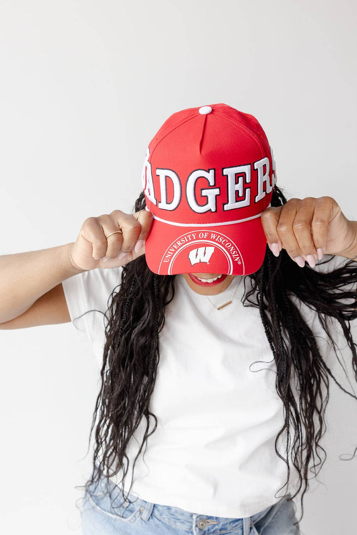 Red Badgers Baseball Hat