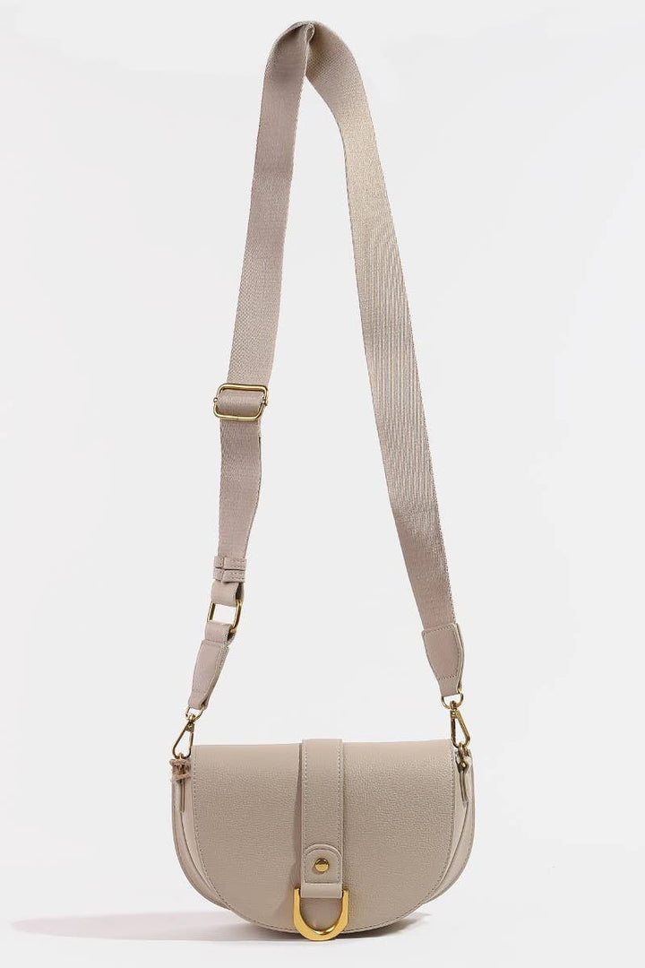 Stone Leather Side Saddle Bag