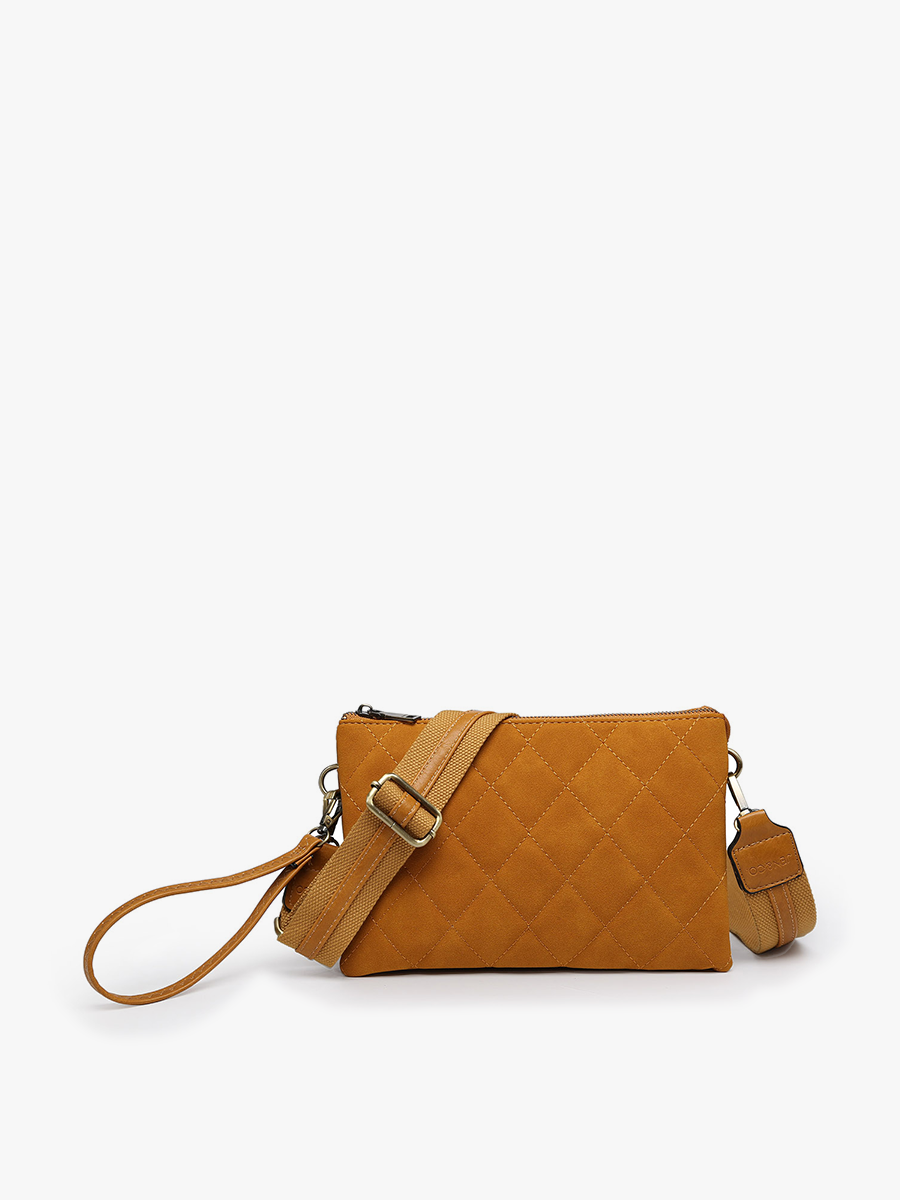 Izzy Mustard Quilted Crossbody