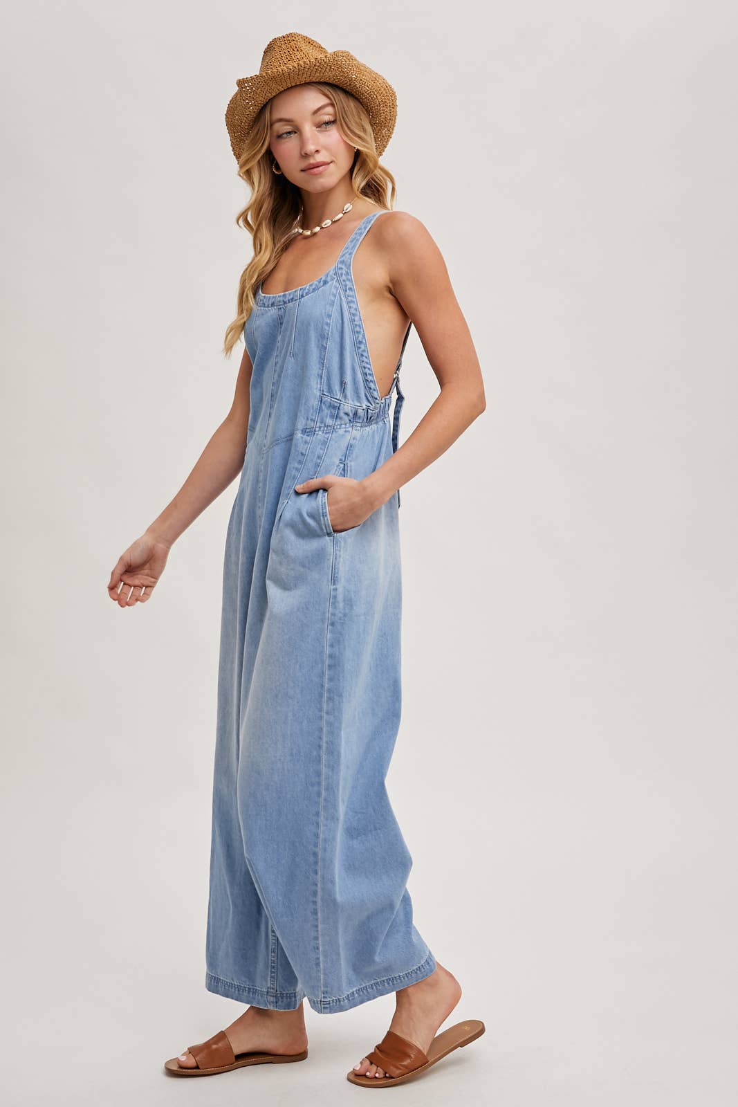 Denim Overall Jumpsuit