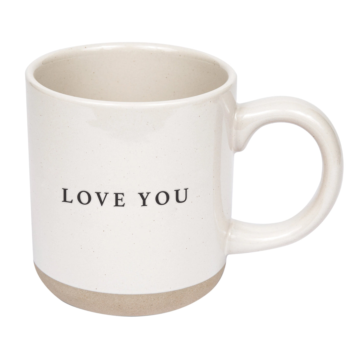 Love You Stoneware Coffee Mug 14oz