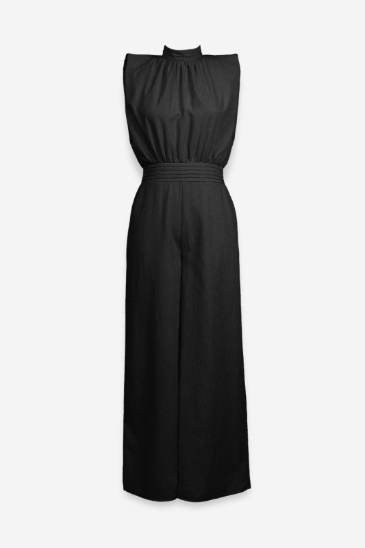Black High Neck Jumpsuit
