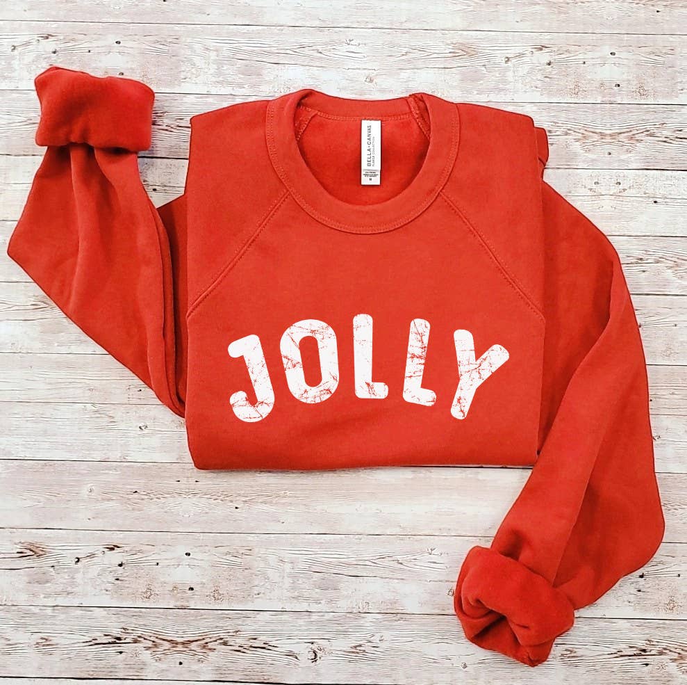 Red Jolly Graphic Sweatshirt