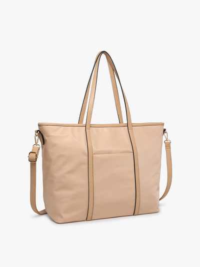 Scarlett Tan Nylon Tote Bag