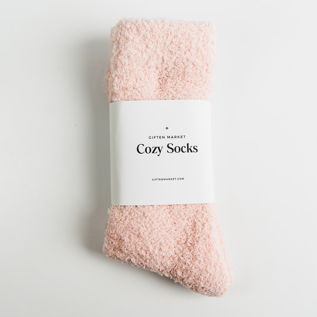 Seashell Pink Cozy Cloud Socks