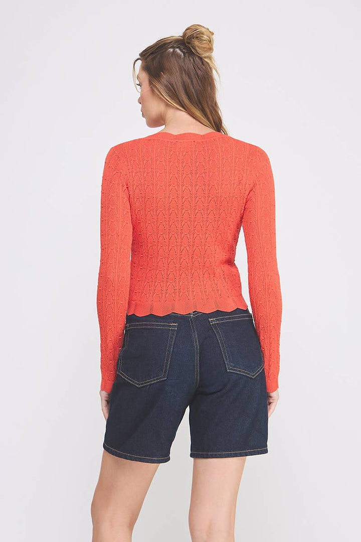 Poppy Lightweight Pointelle Cardigan