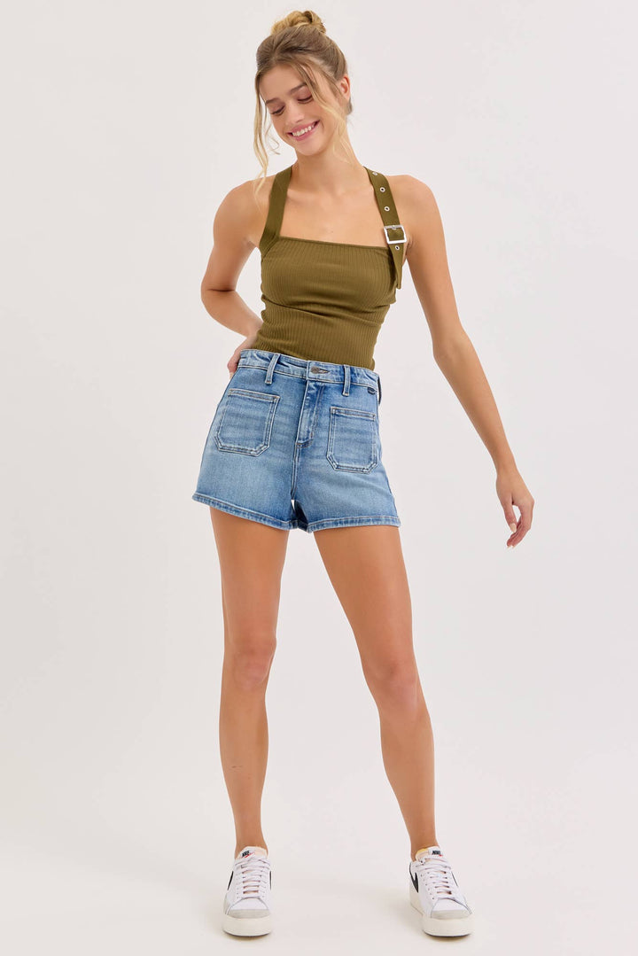 Cello High Rise Sailor Shorts