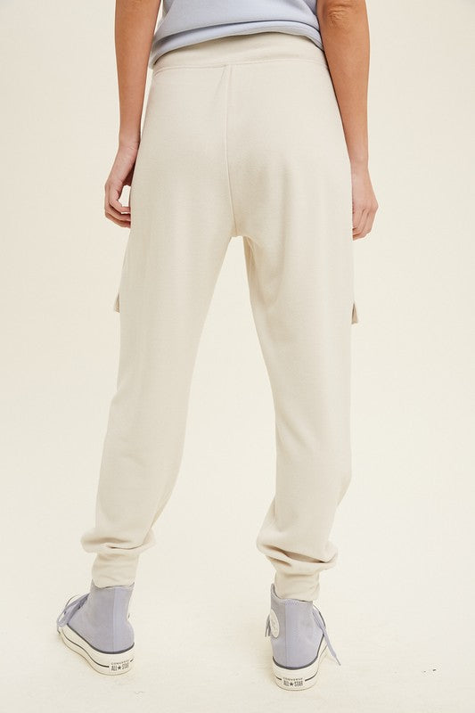 Bone Fleece Cargo Joggers
