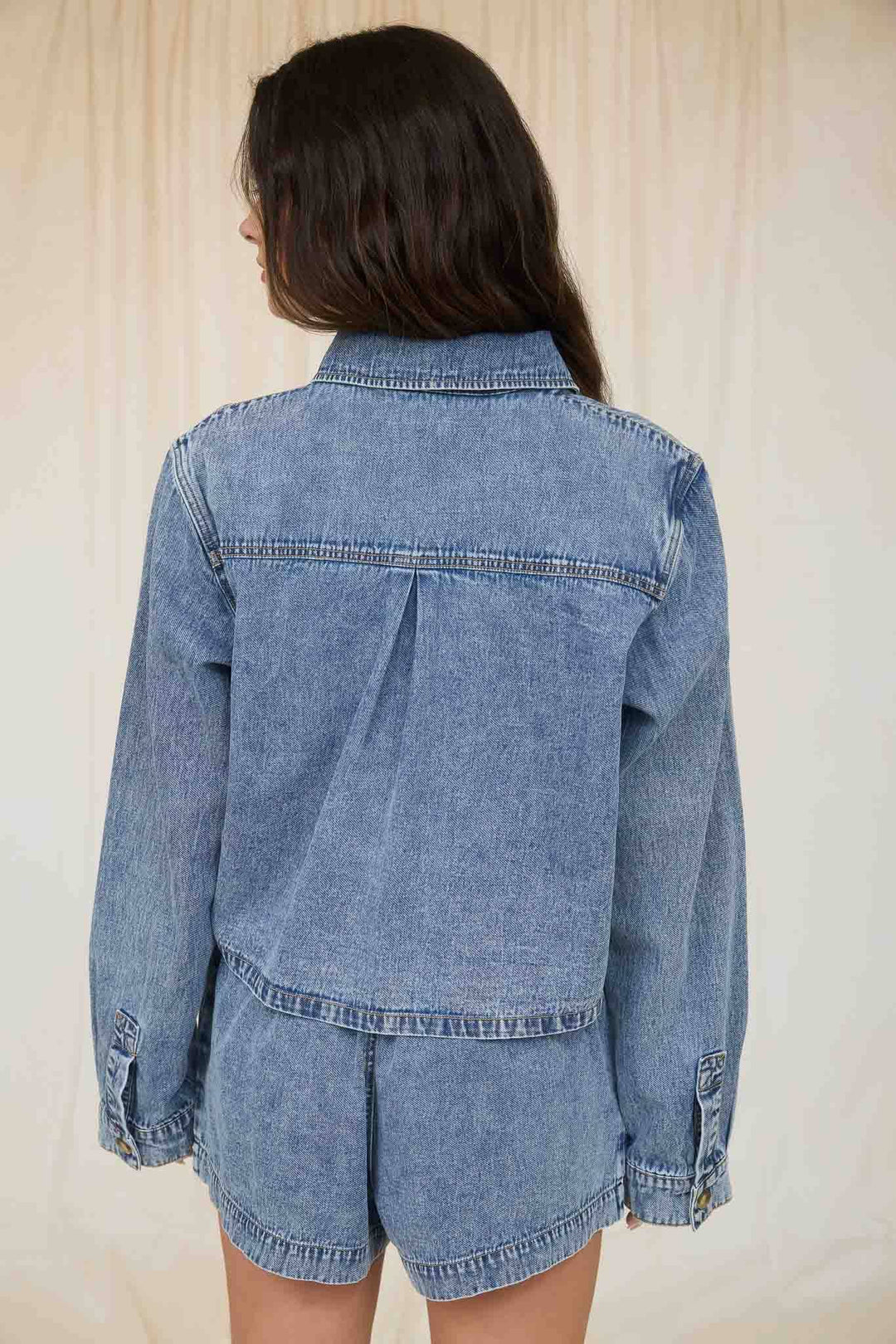 Denim Acid Wash Denim Shirt