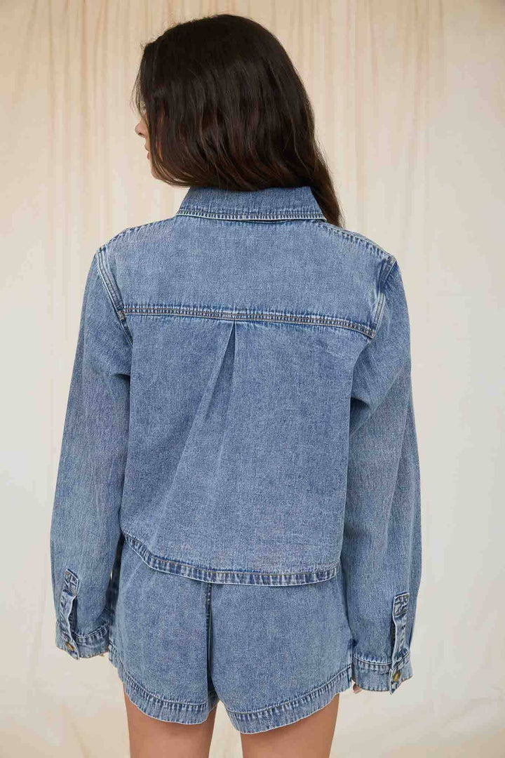 Denim Acid Wash Denim Shirt