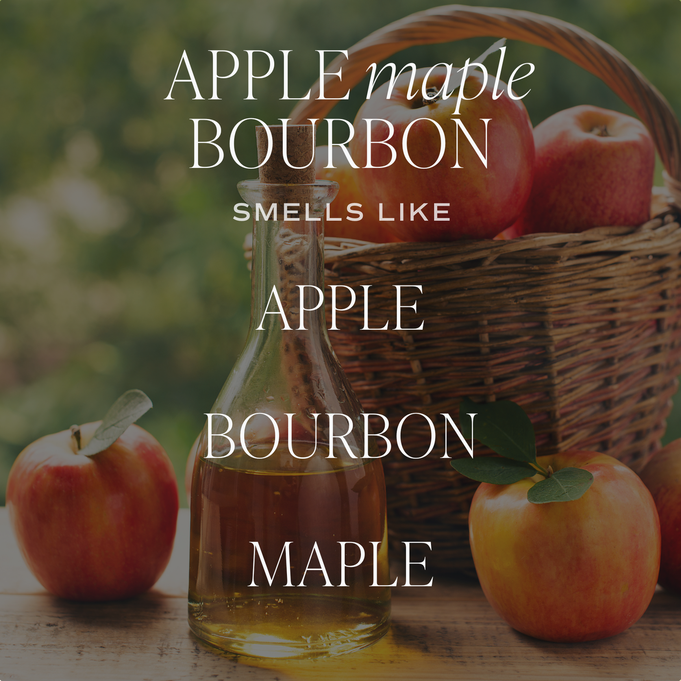 Apple Maple Bourbon Soy Candle 15oz