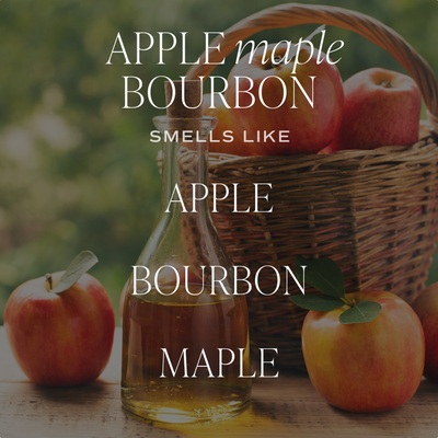Apple Maple Bourbon Soy Candle 15oz