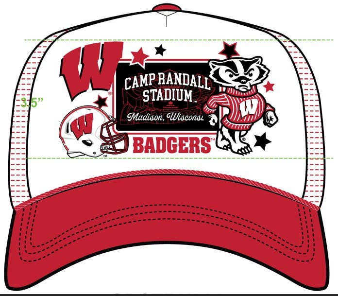 Wisconsin Patch Trucker Hat