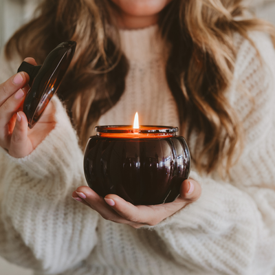 Hello Fall Pumpkin Jar Soy Candle 20oz