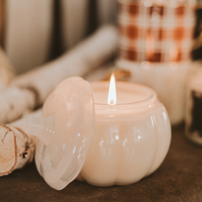 Warm and Cozy Pumpkin Jar Soy Candle 20oz