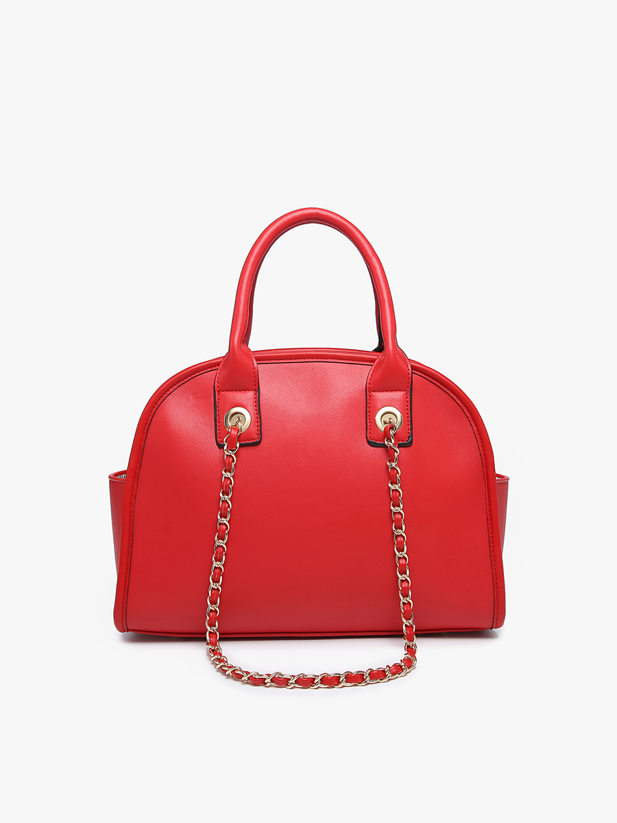 Beth Red Dome Satchel