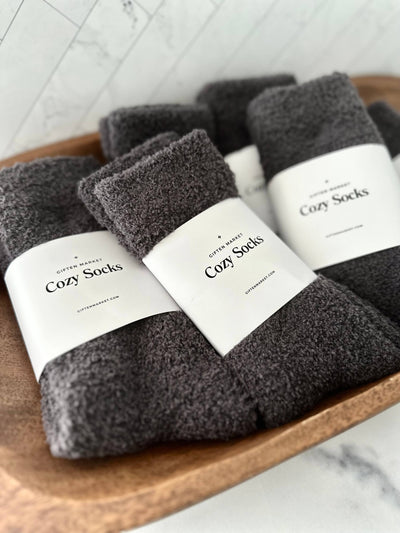 Charcoal Cozy Cloud Socks